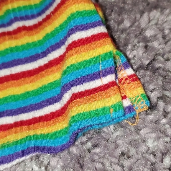 Forever 21 Rainbow Crop Top - Picture 5 of 8